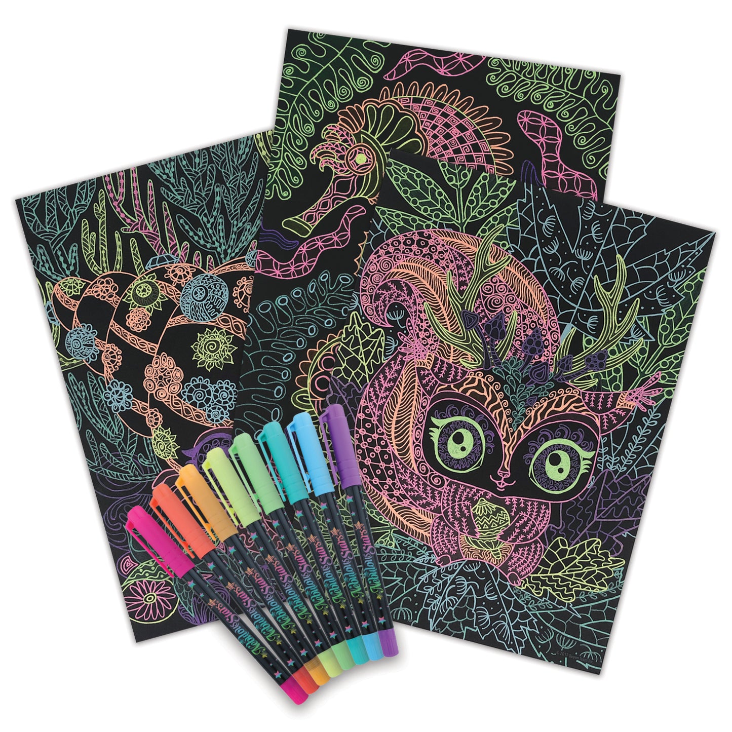 Nebulous Stars – Livre de coloriage à pages noires