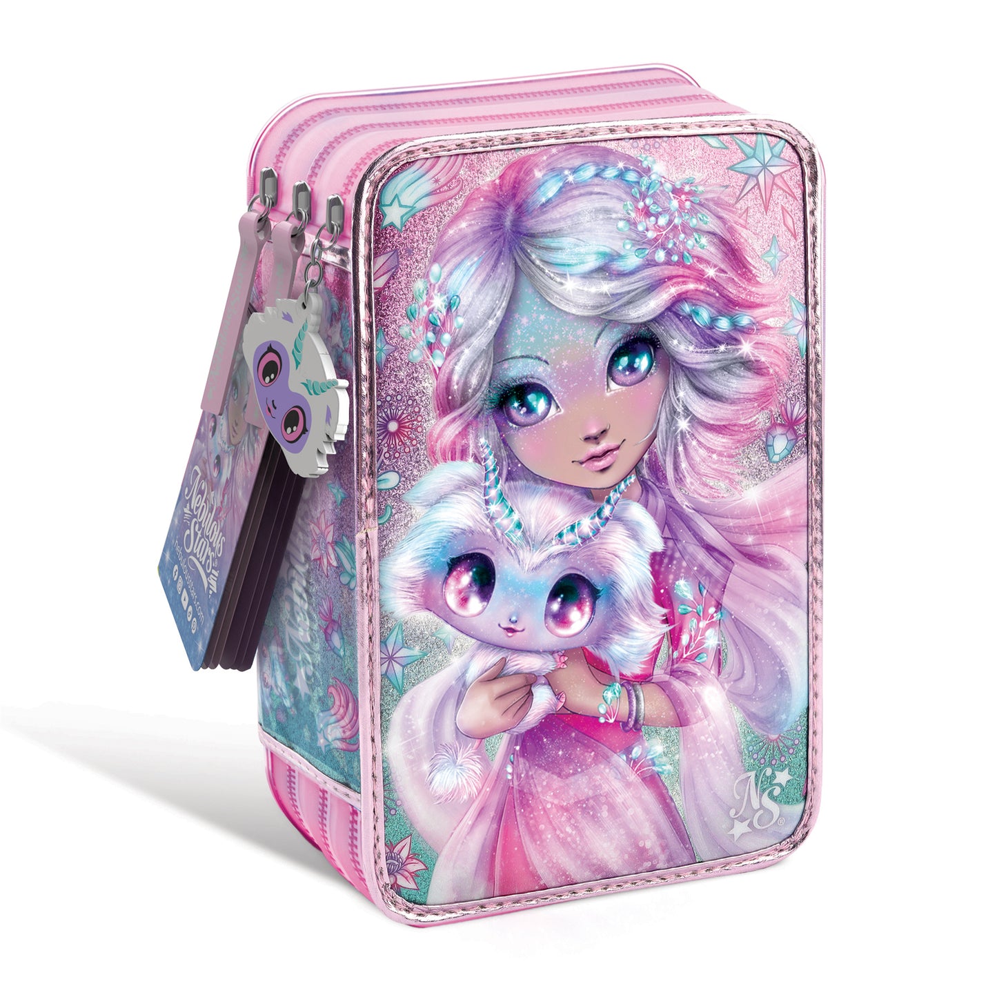 Trousse de crayons 3 volets Estrelia & Astria