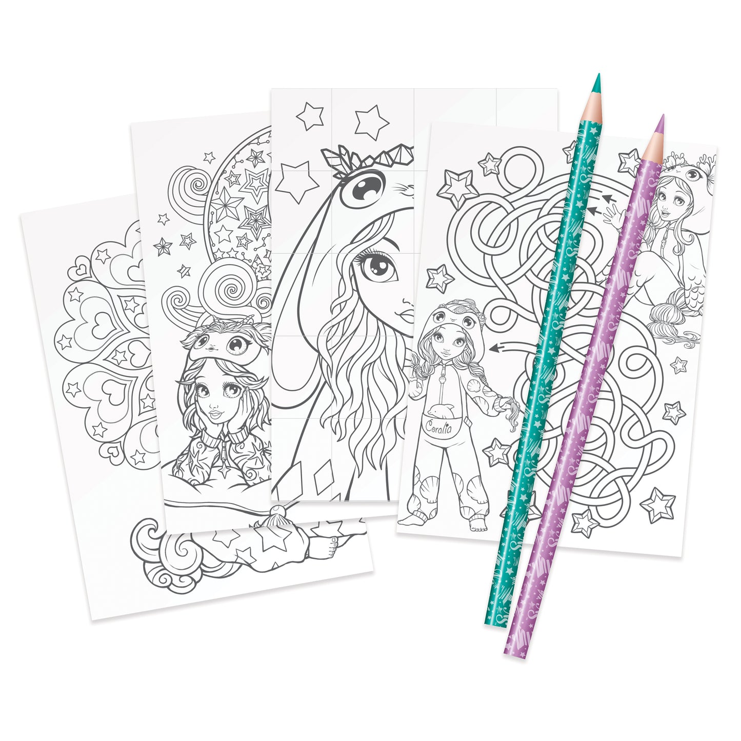 Trousse à crayons 3 volets - Party Pyjama - Isadora & Nenuphia - N.S.