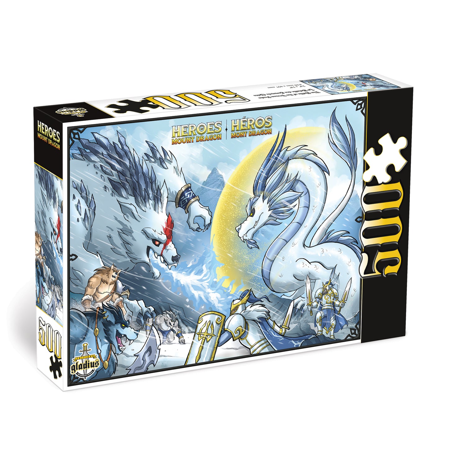 Heroes of Mount Dragon - The Battle of the Frozen Peaks - Puzzle 500 pcs