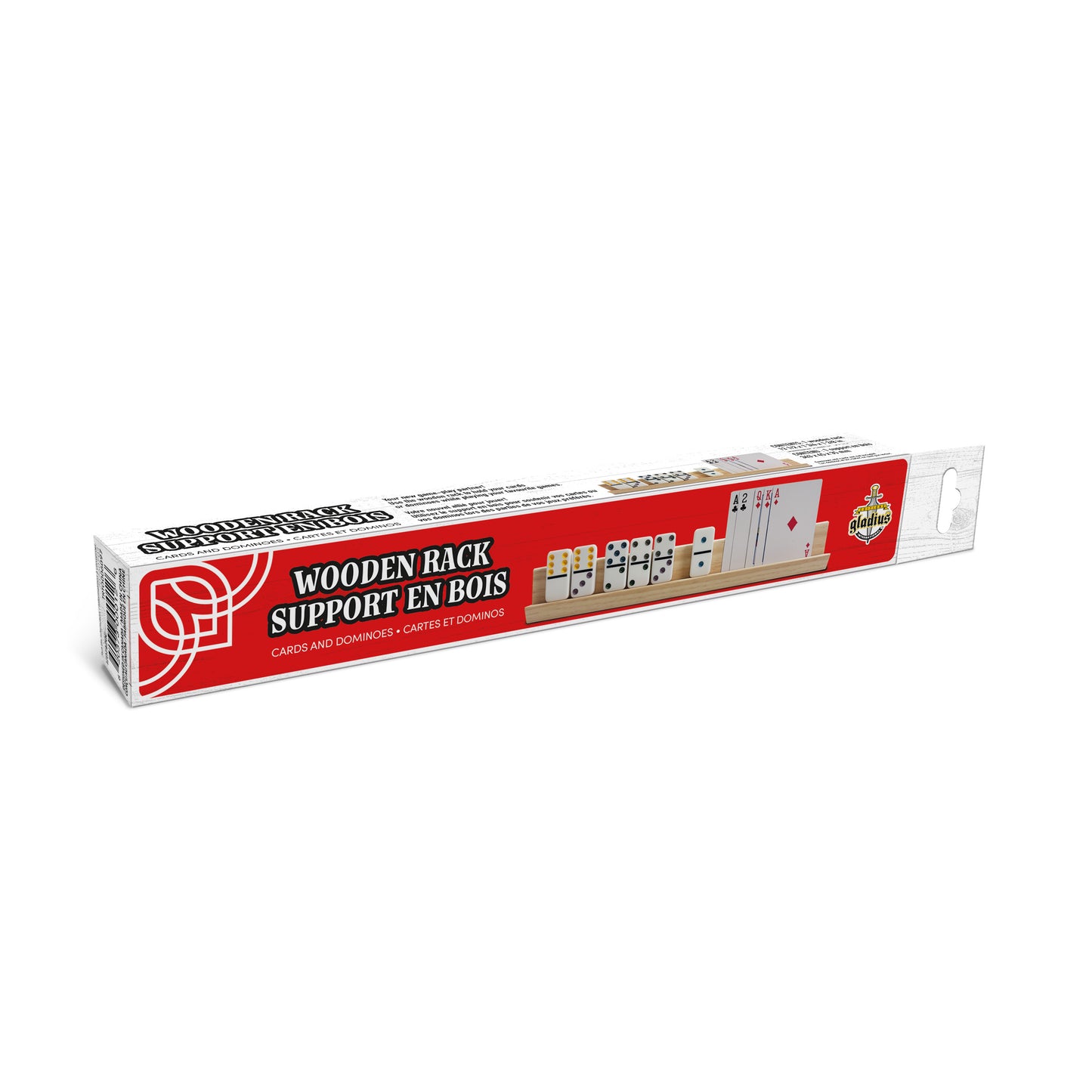 Wooden Rack Cards and Dominoes
