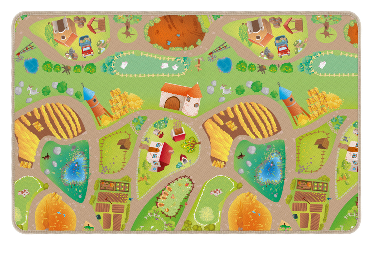 Tapis HOK réversible ville/ferme
