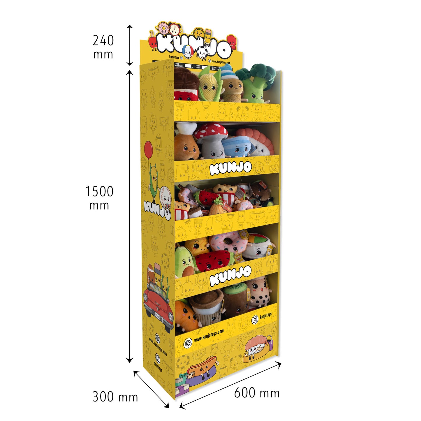 Kunjo 5-tier Pop-up display