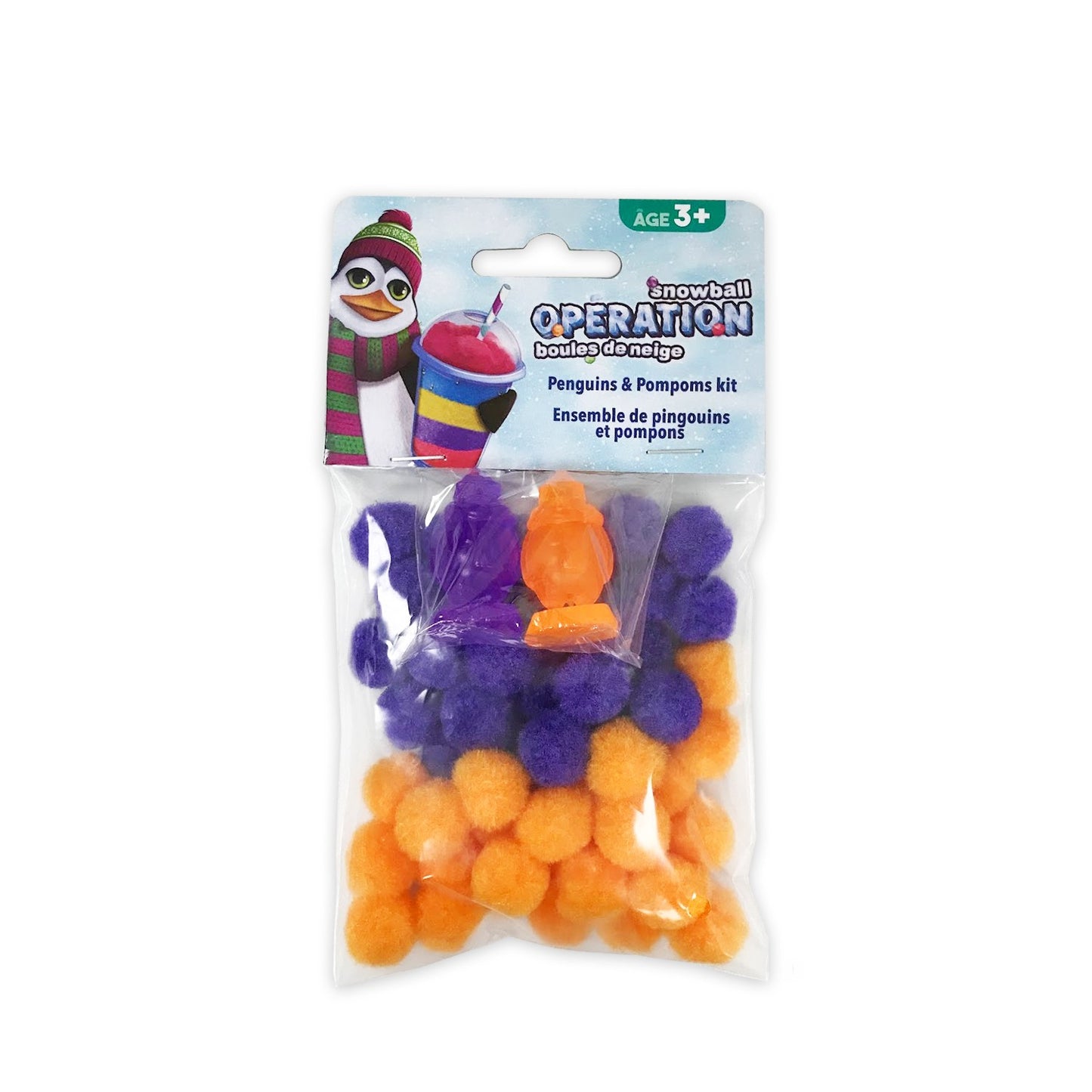 Ludo & Méninge - sac de pompoms et figurines pingouins