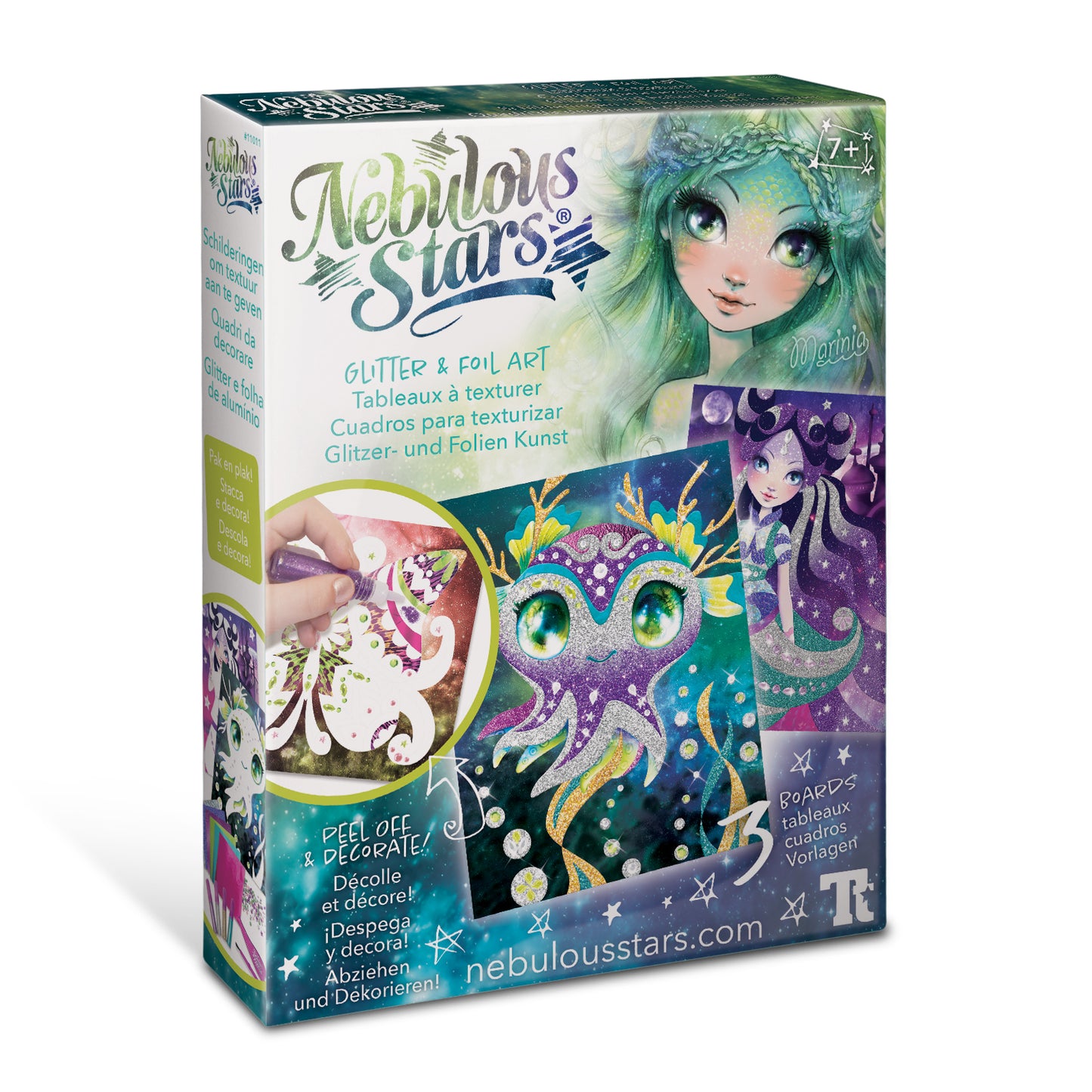 Nebulous Stars Glitter & Foil Art