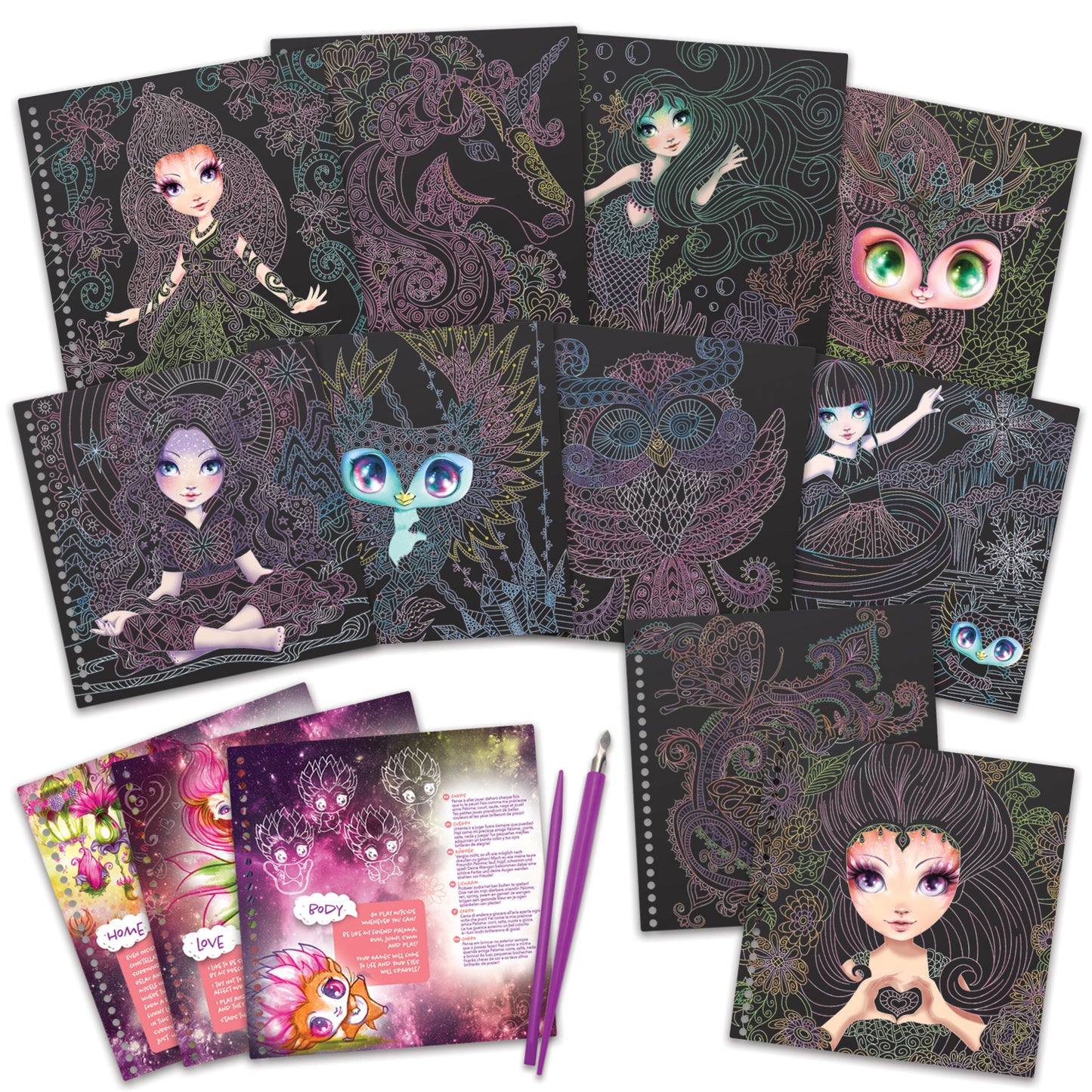 Tableaux à gratter zen - N.S.