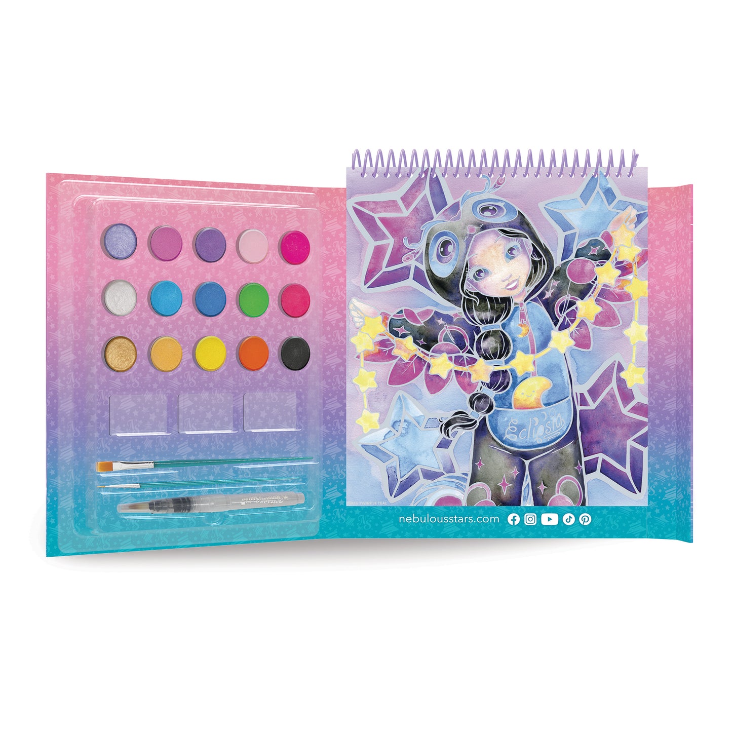 Livre d’aquarelle magique - Pyjama Party