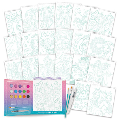 Livre d’aquarelle magique - Pyjama Party