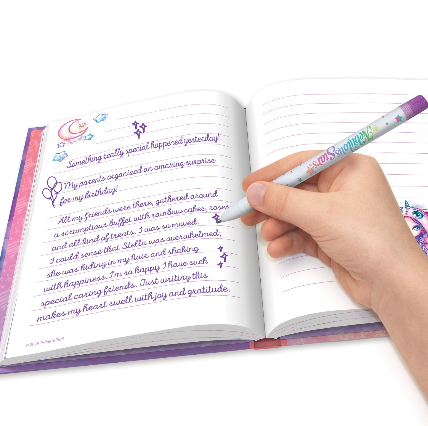 Deluxe White Notebook - Pyjama Party -Assortment (6)