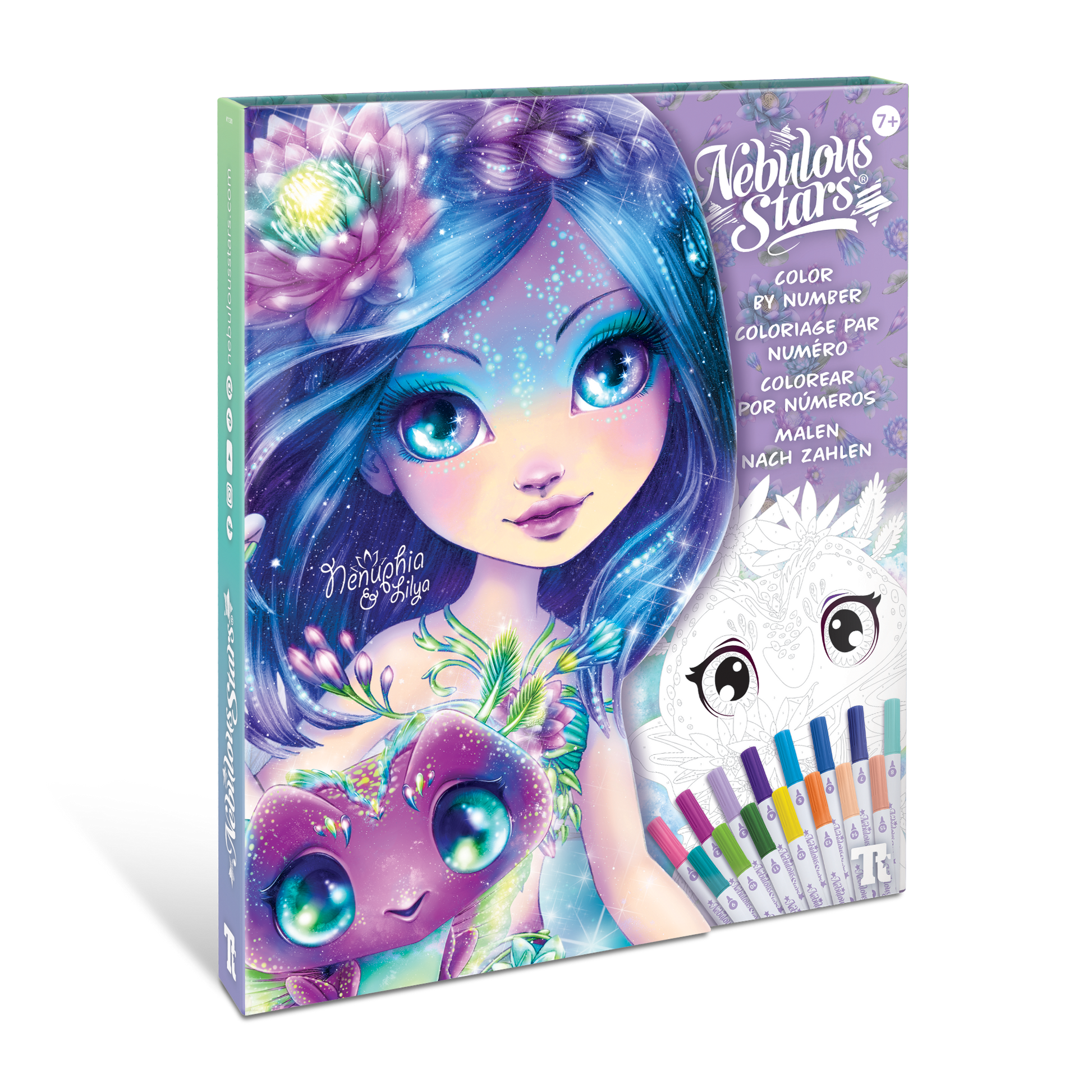 NEBULOUS STARS - NEBULOUS STARS BLACK PAGES COLORING BOOK - ISADORA