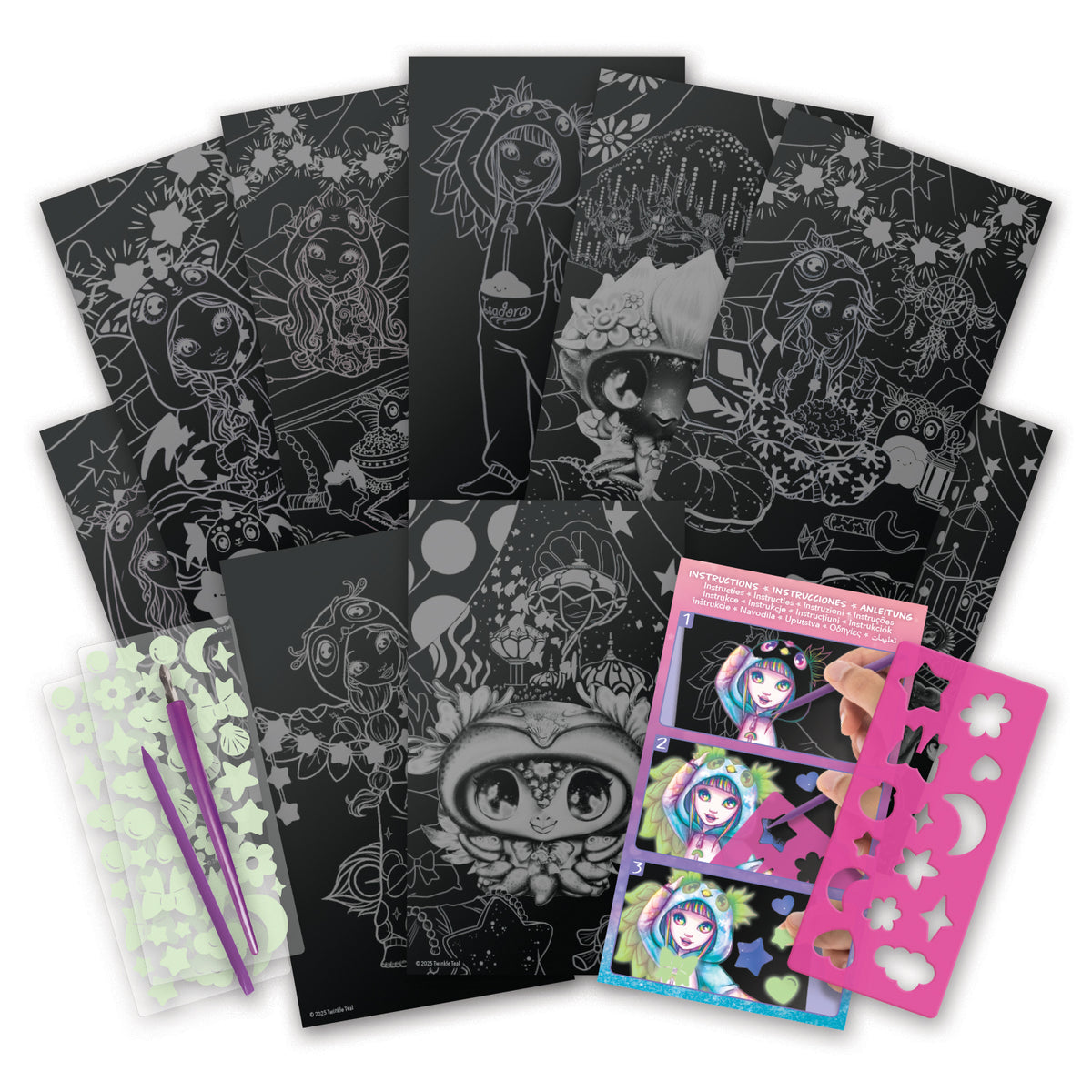 Pages à gratter à emporter-Party Pyjama