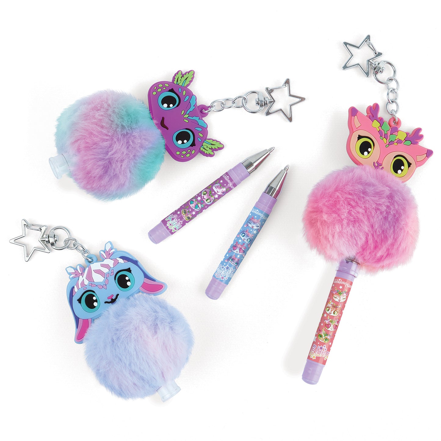 Pompom Pen Keychain - Assortment (18)