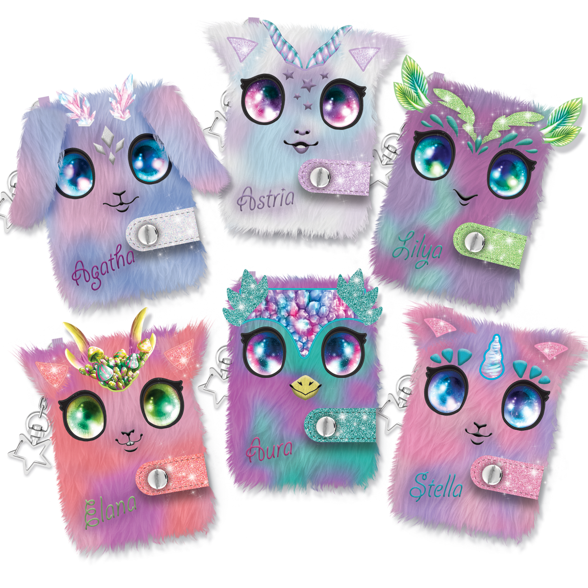 Mini Carnet porte-clés en peluche(24) NS