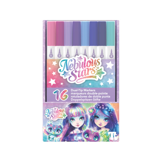 16-Pack Dual-Tip Markers