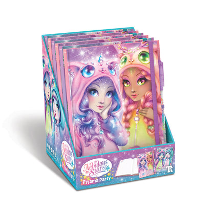 Deluxe White Notebook - Pyjama Party -Assortment (6)