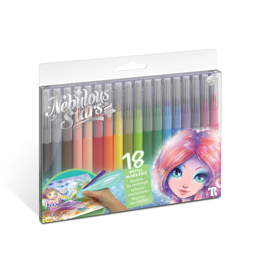 Ensemble de 18 marqueurs