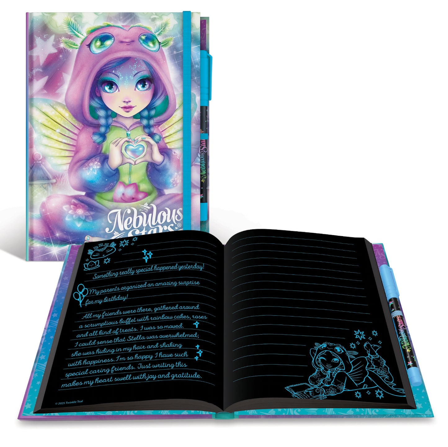 Cahier notes de luxe- Pages noires - Assortiment (6)