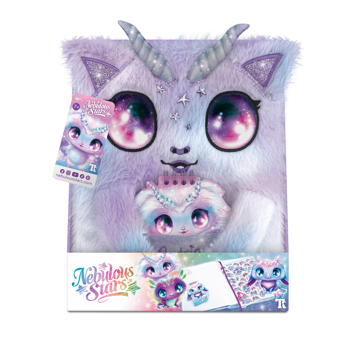 Nebulous Stars 2-in-1 Fuzzy Notebook - Astria