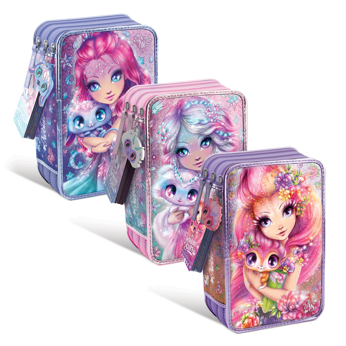 3-Tier Pencil Case  - Assortment (12)