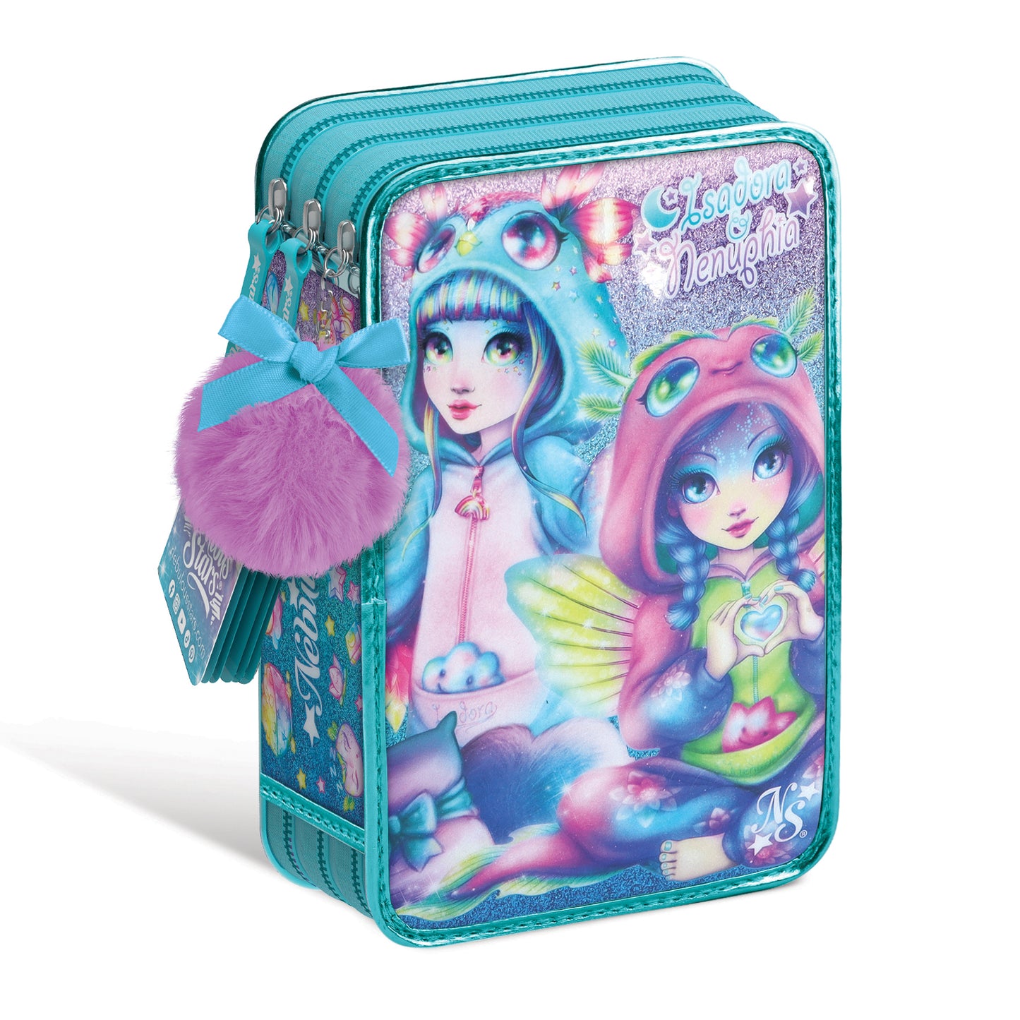 Trousse à crayons 3 volets - Party Pyjama - Isadora & Nenuphia - N.S.