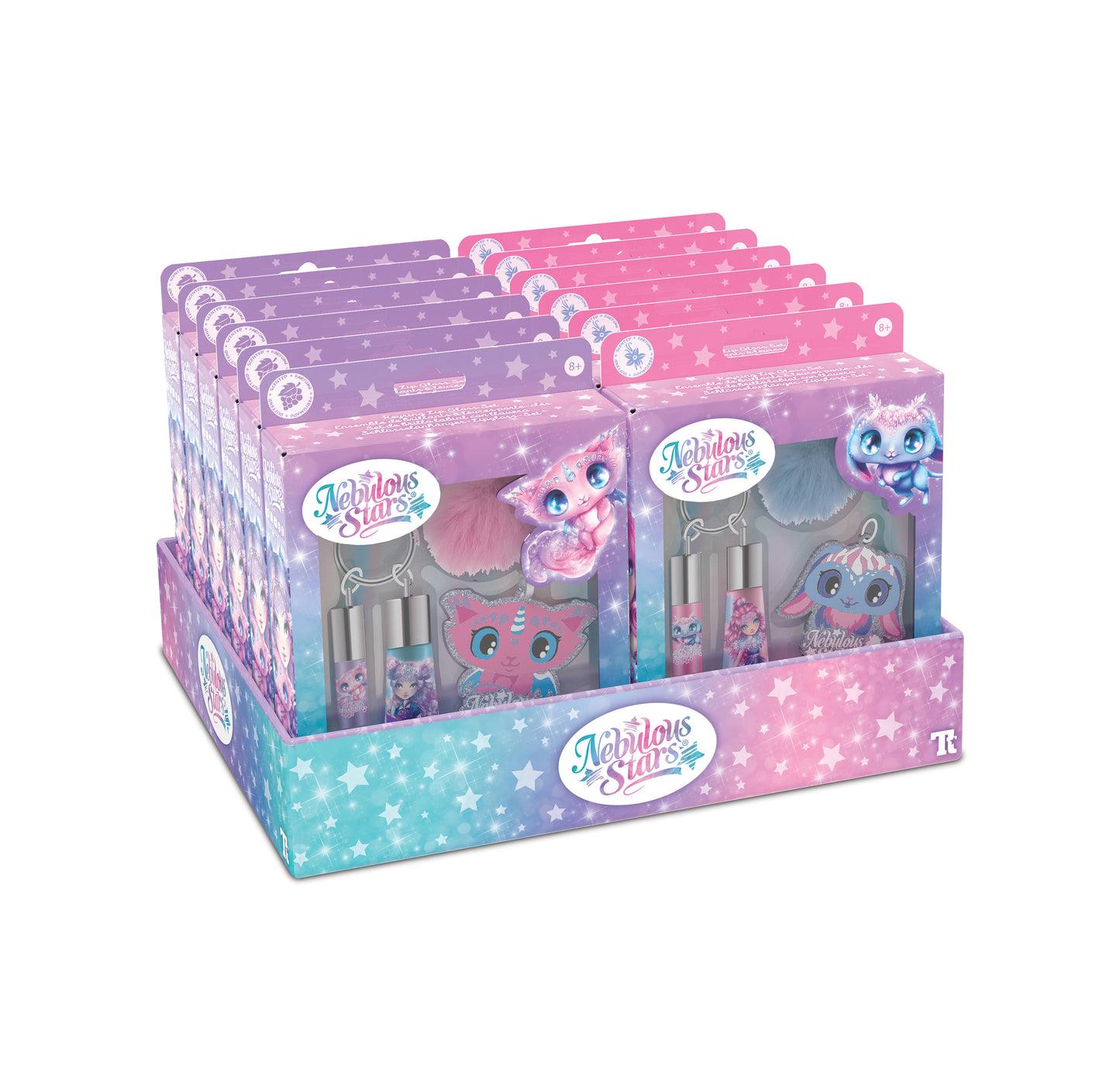 Porte-clé de brillants à lèvres (12/6ch)