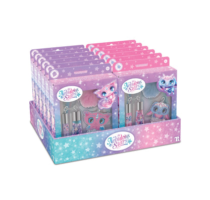 Porte-clé de brillants à lèvres (12/6ch)