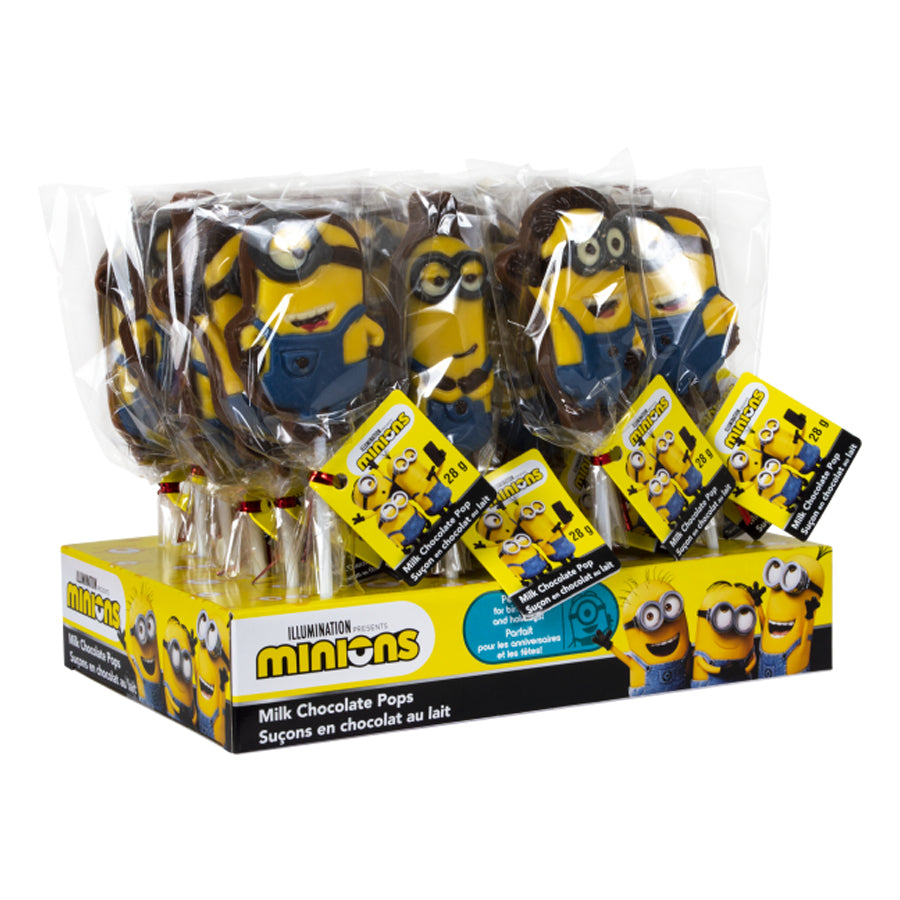 Suçons en chocolat Minions