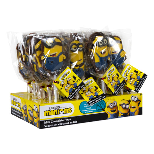 Suçons en chocolat Minions