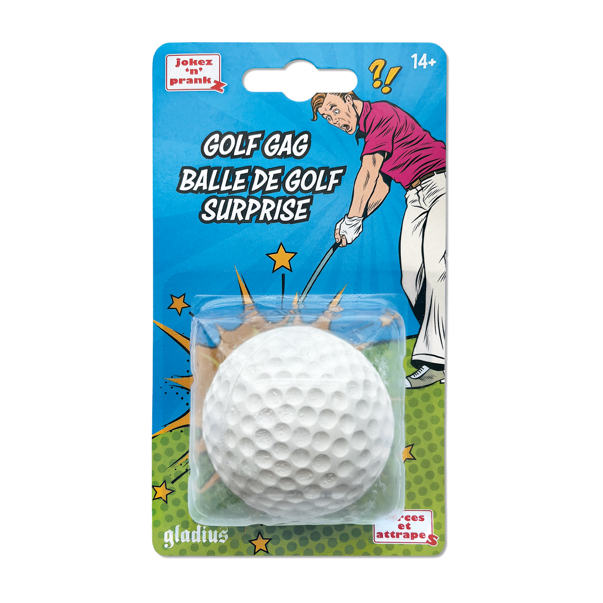 Balle de golf surprise