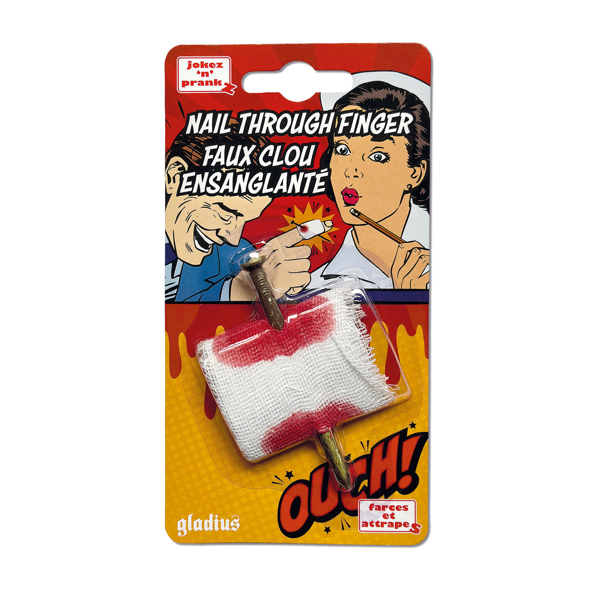 Nail through finger