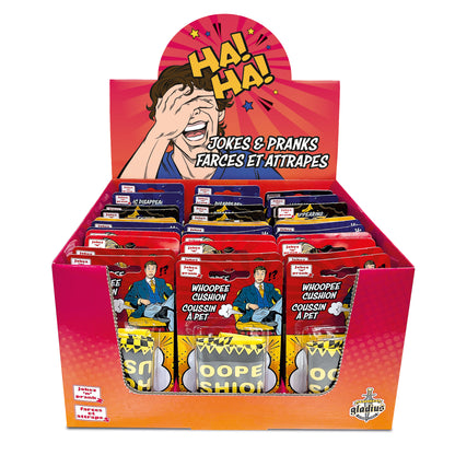 Counter display Jokes & Pranks (36 items) Red