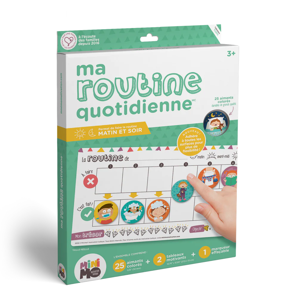 Ma routine quotidienne (2 tableaux)
