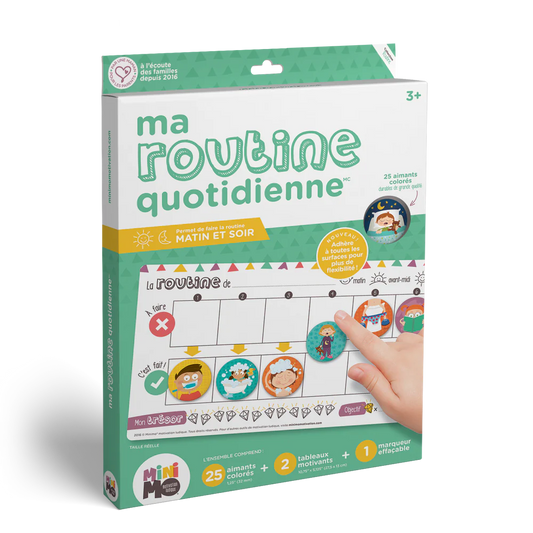 Ma routine quotidienne (2 tableaux)