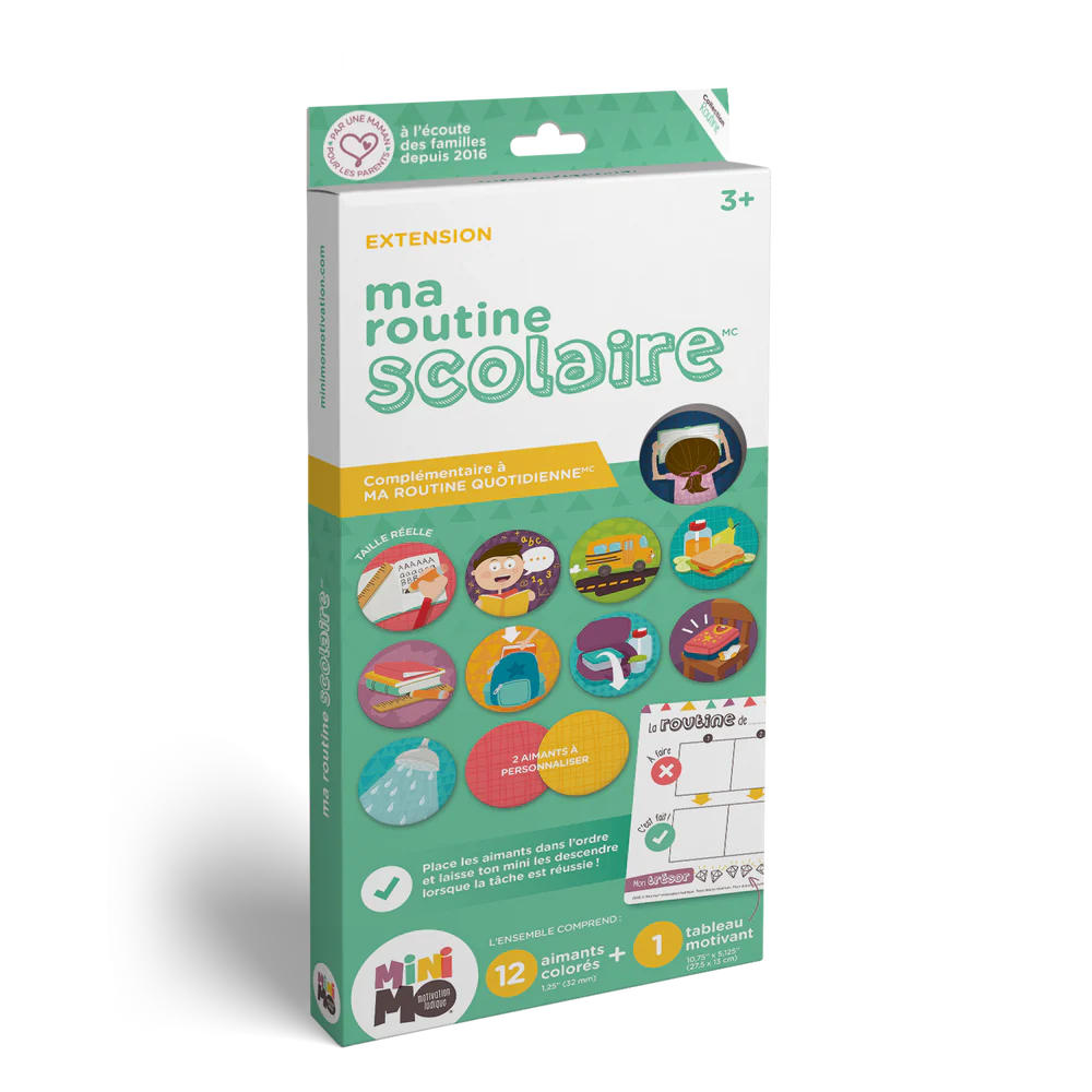 Ma routine scolaire (1 tableau )