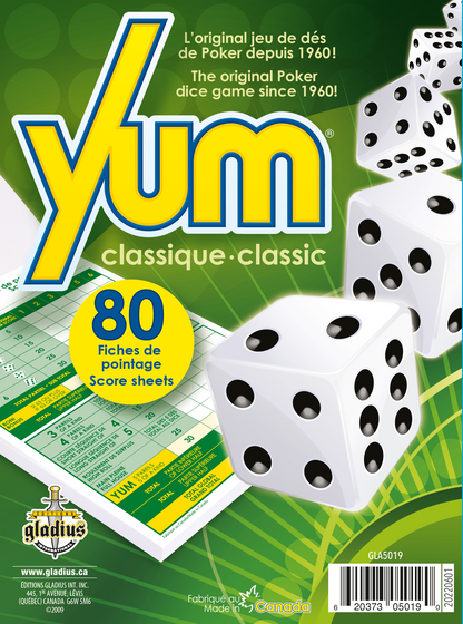 Yum - Feuilles de pointage 1 x 80