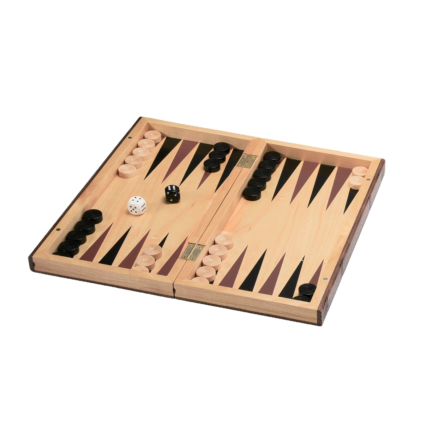 Ens. 3 en 1 Backgammon échecs et dames