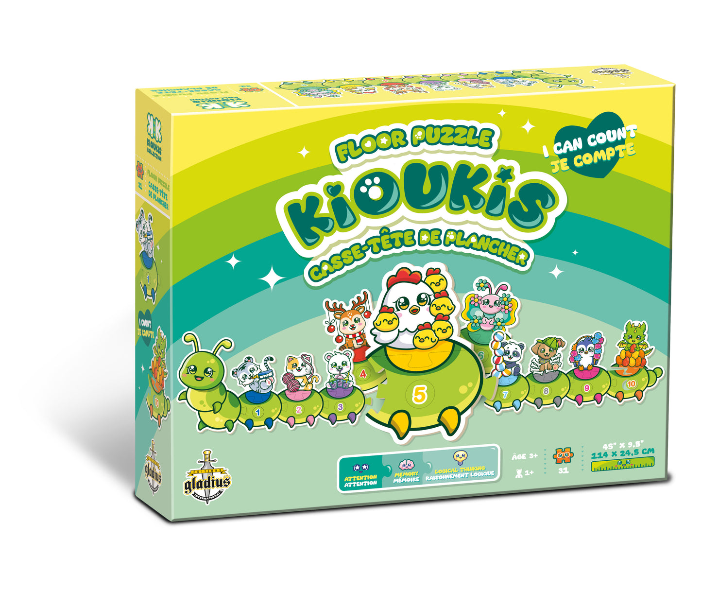 Kioukis - Casse-tête de plancher Je compte