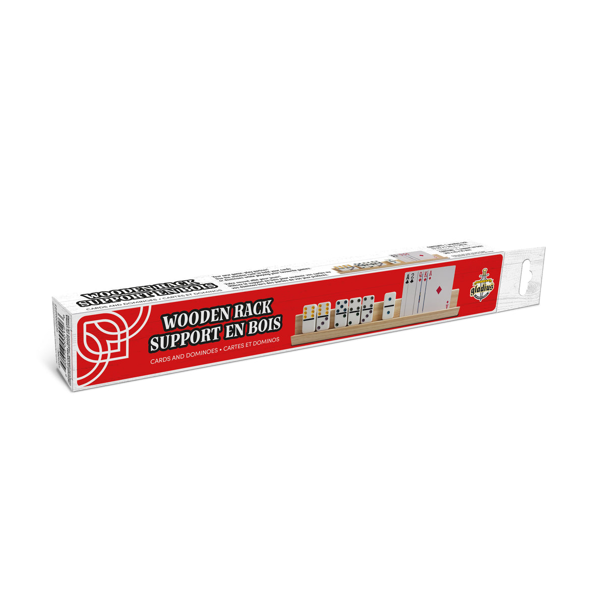 Wooden Rack Cards and Dominoes