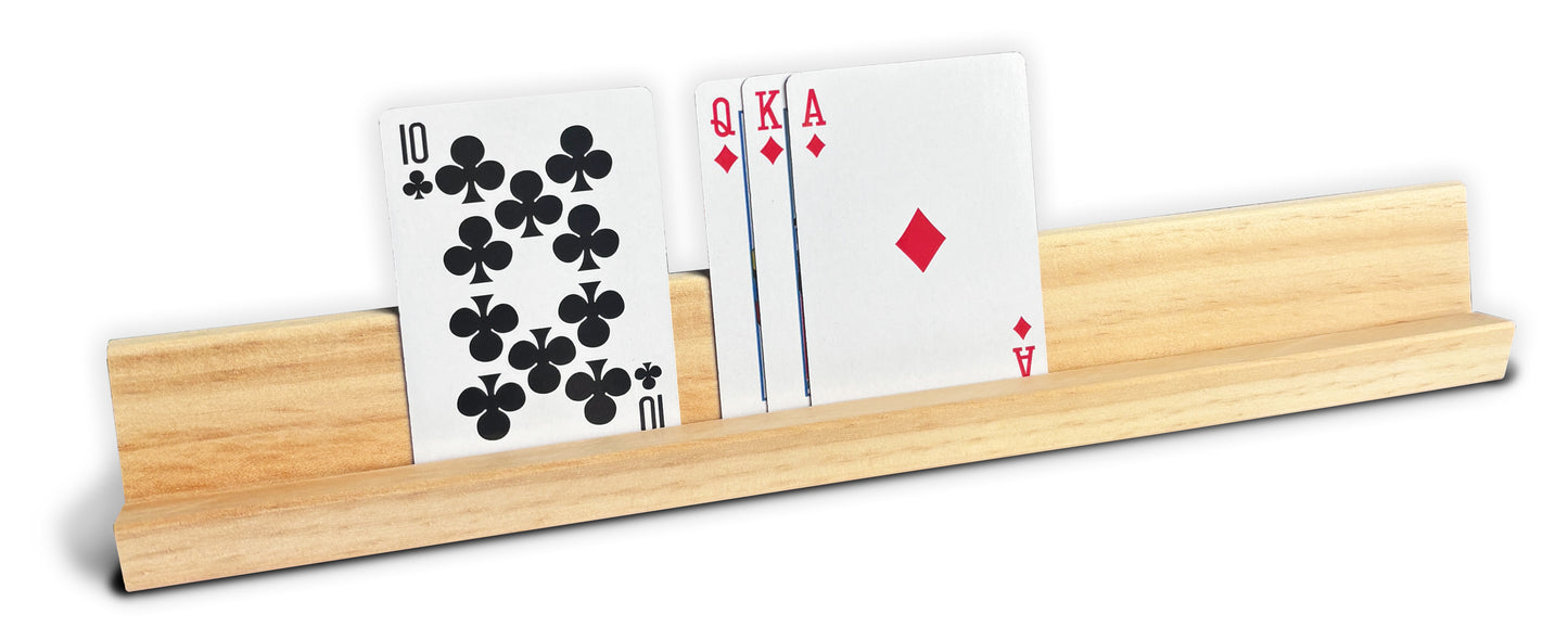 Wooden Rack Cards and Dominoes