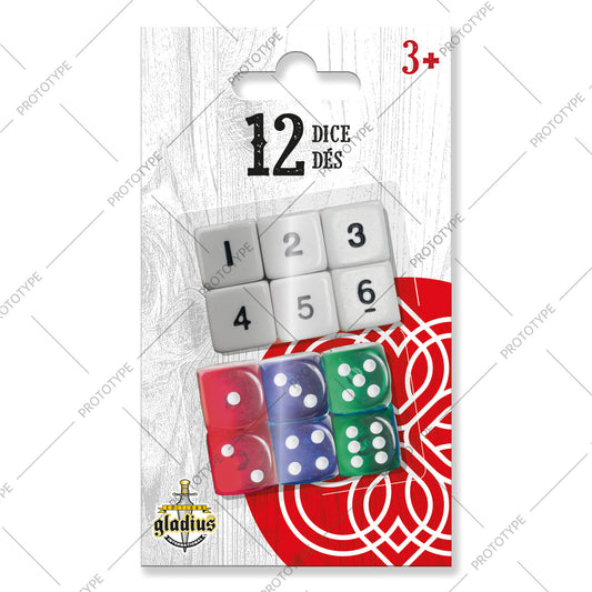 Pack of 12 dice