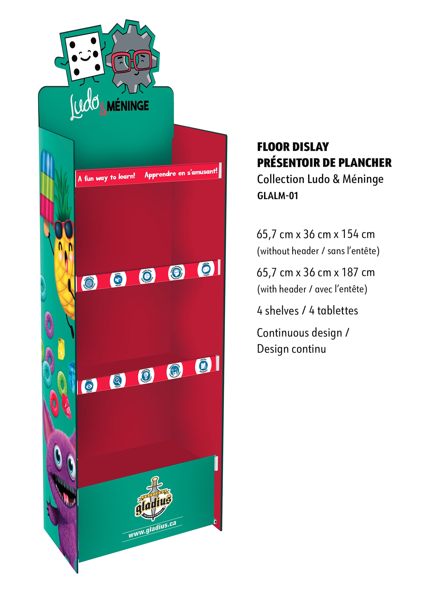 Floor display Ludo & Meninge