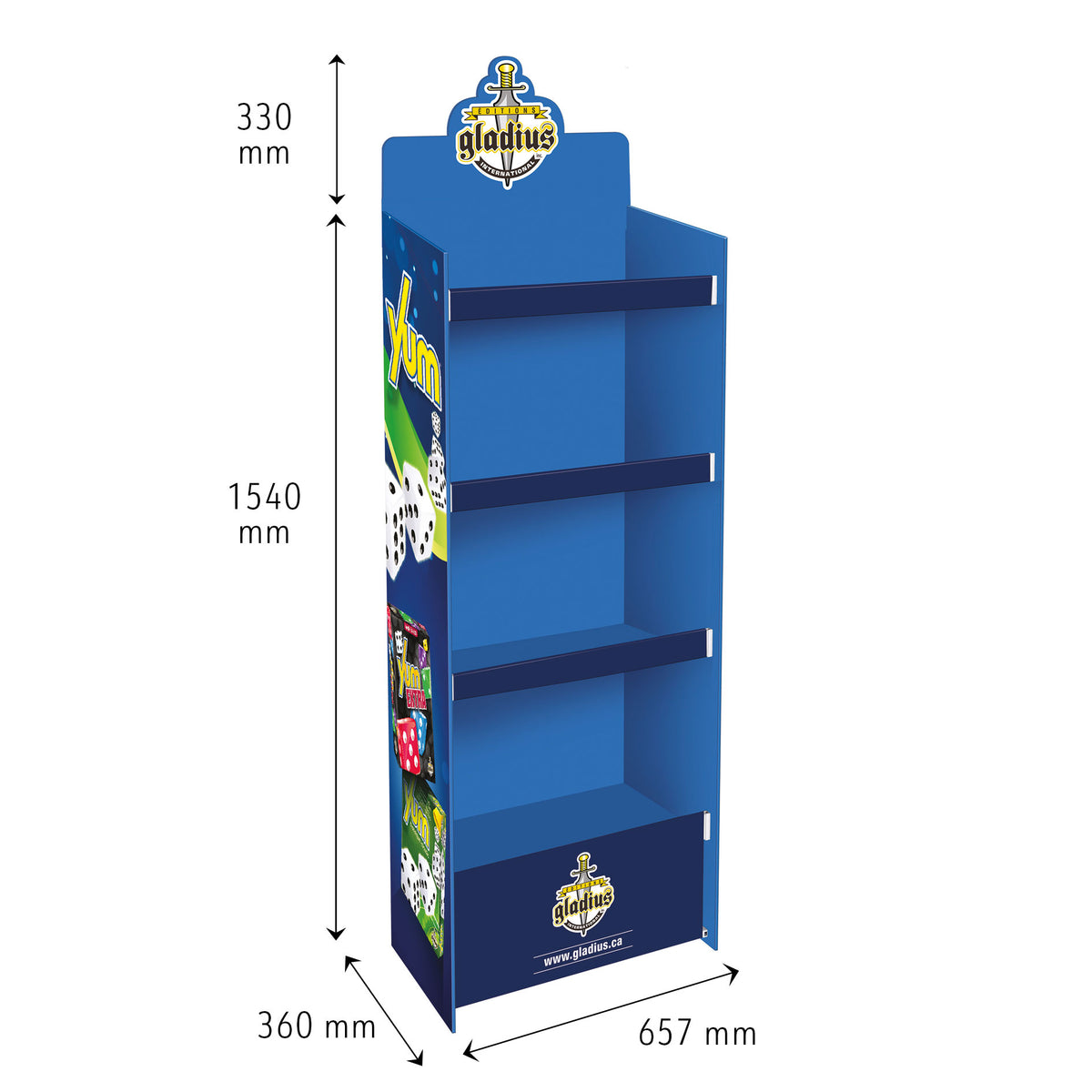 Floor display Gladius (Blue)
