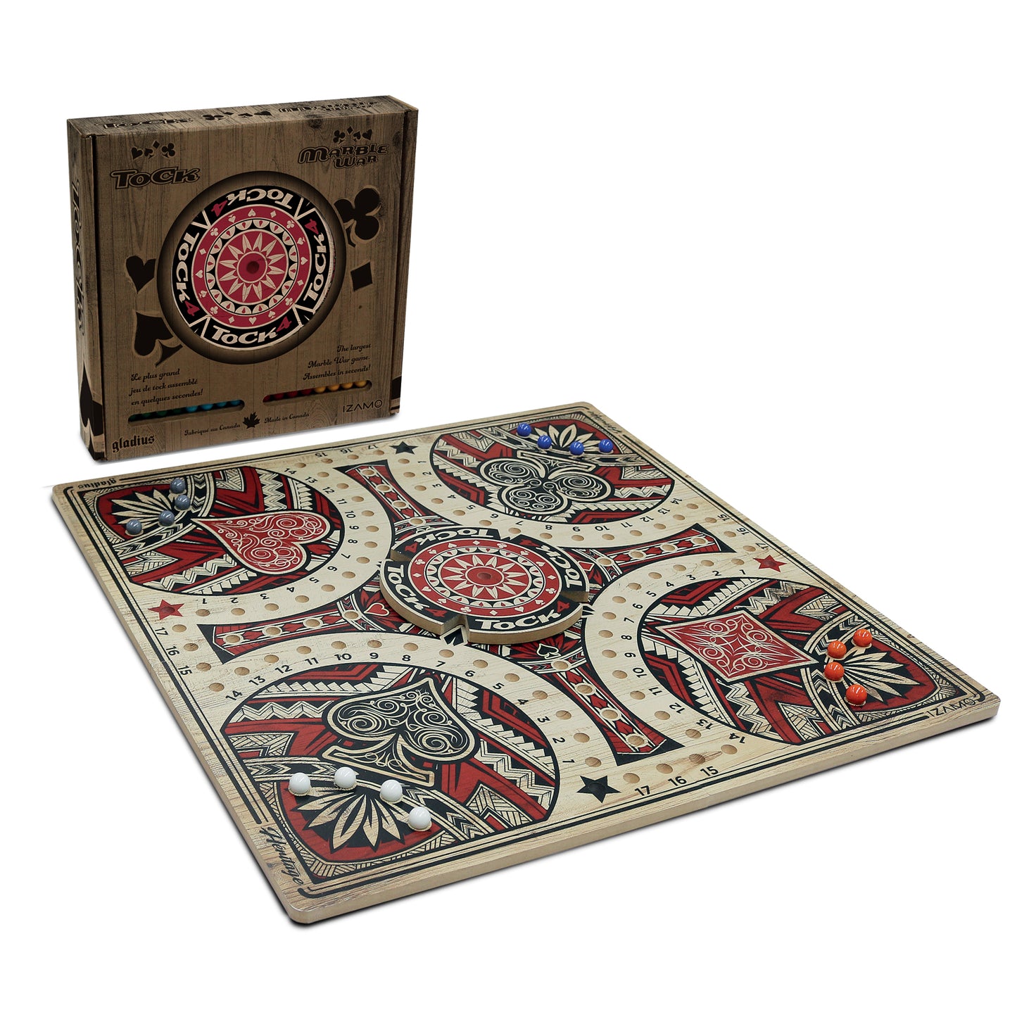 Tock Heritage 22″ (4 joueurs) - Marble wars