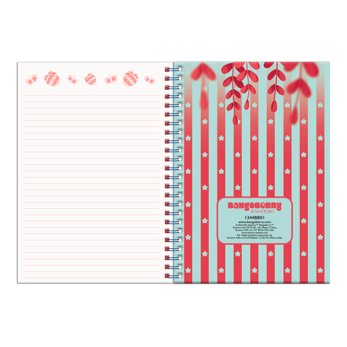 Bangoberry - Carnet avec articles de papeterie - Remy Raton