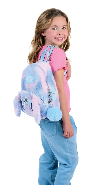 Fuzzy Backpack purse - Agatha