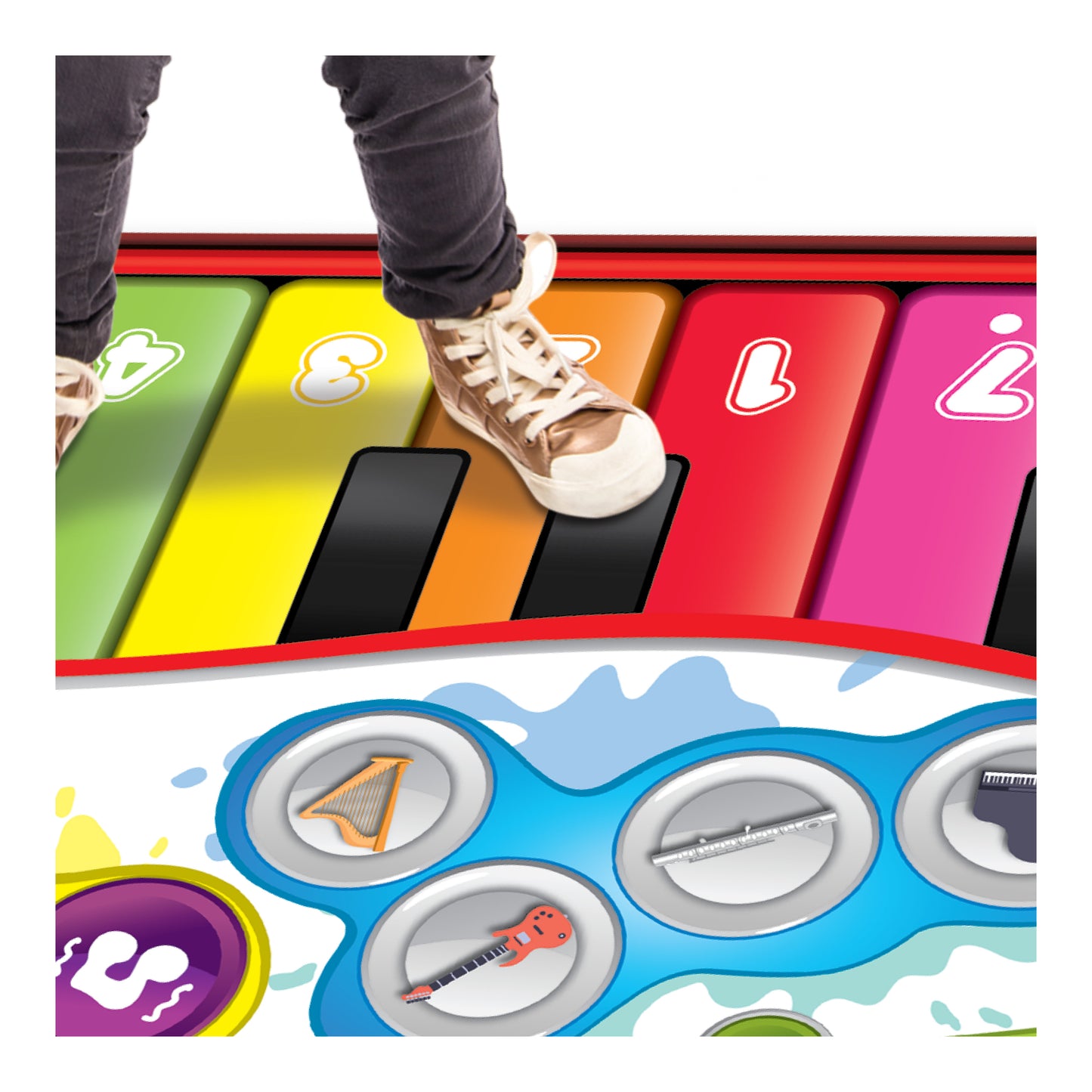 Step-To-Play Jumbo Piano Mat