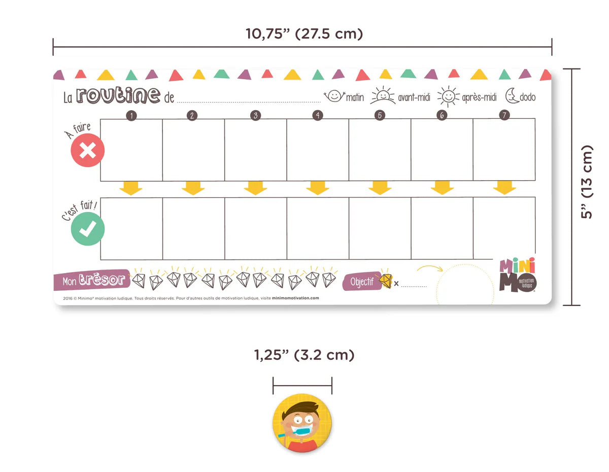 Mes activités quotidiennes (1 tableau)