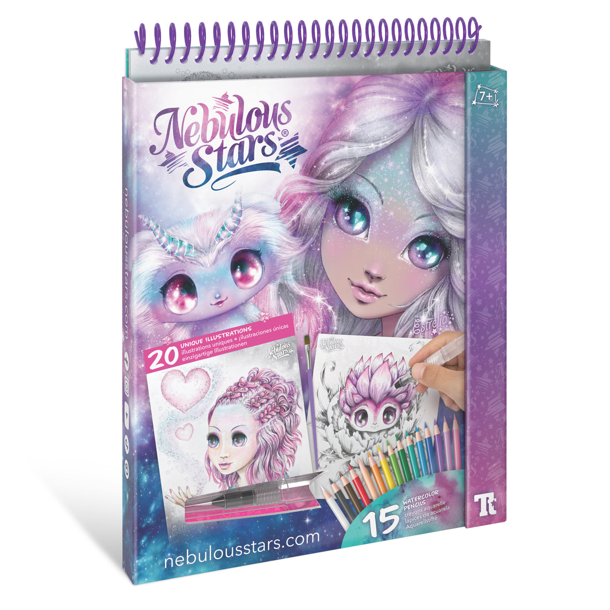 Nebulous Stars Watercoloring Book Set
