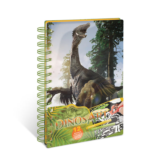 Dinosart Small Creative Book - Velvet Art