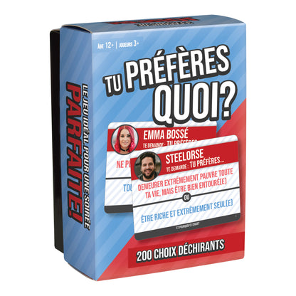 Tu préfères quoi? (French only)